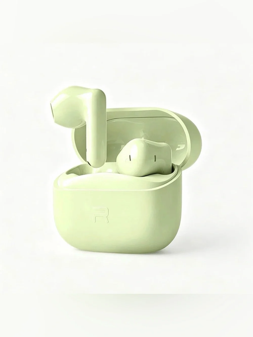 Wireless Earbuds with Charging Case - Light Green